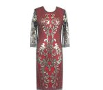 Robe De Soirée Style Gatsby Rouge Or Rétro Chic