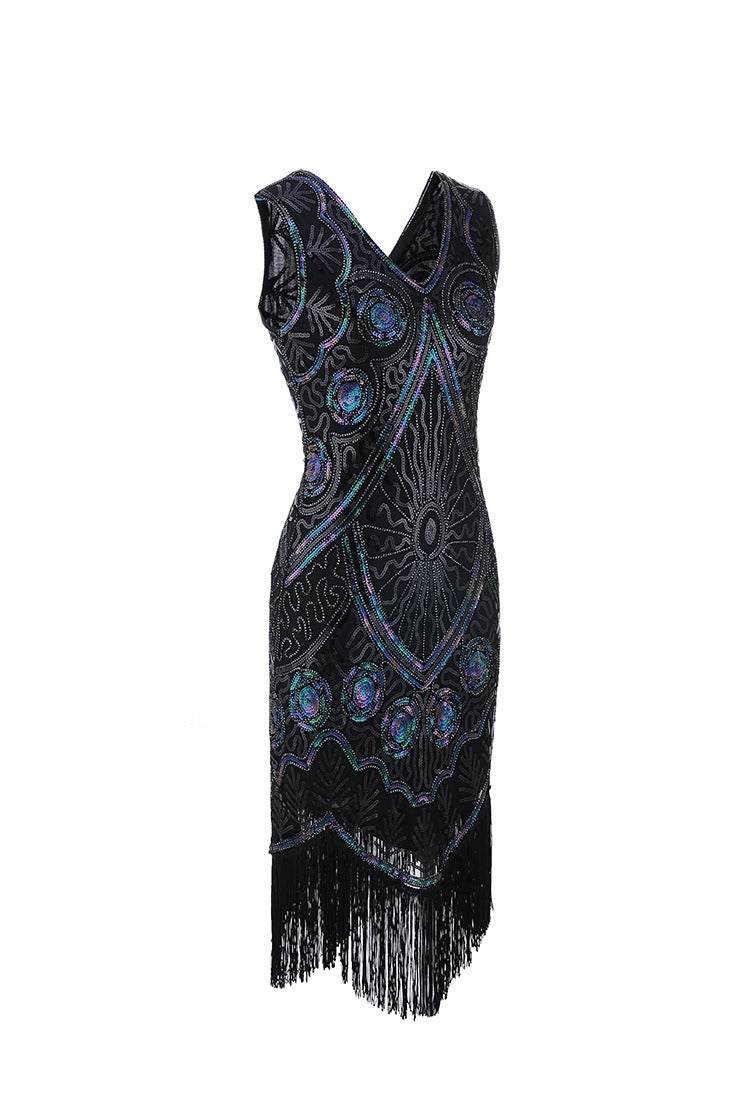 Robe Gatsby noire courte – Image 3