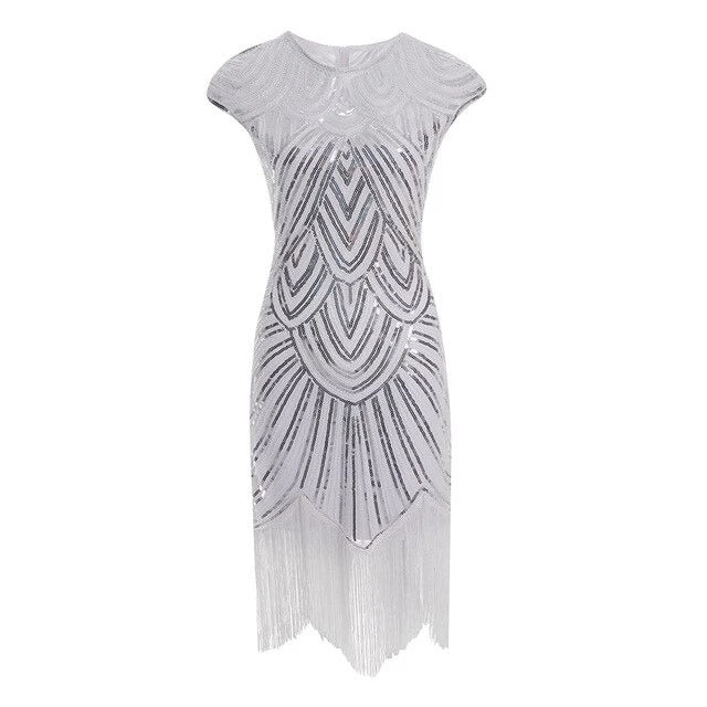 Robe Gatsby Le Magnifique Argent Année 20