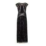 Robe Gatsby Longue Noire Année 20