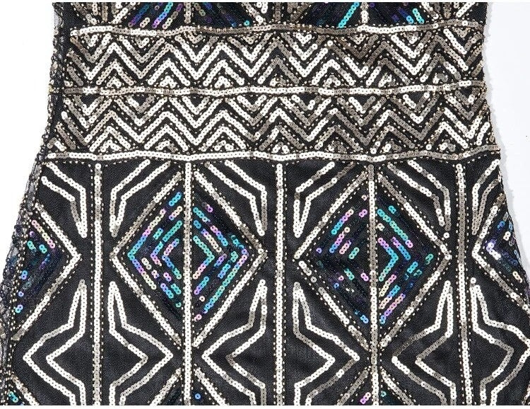 Robe Gatsby dorée élégante – Image 6