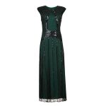 Robe Gatsby Longue Verte Années Folles