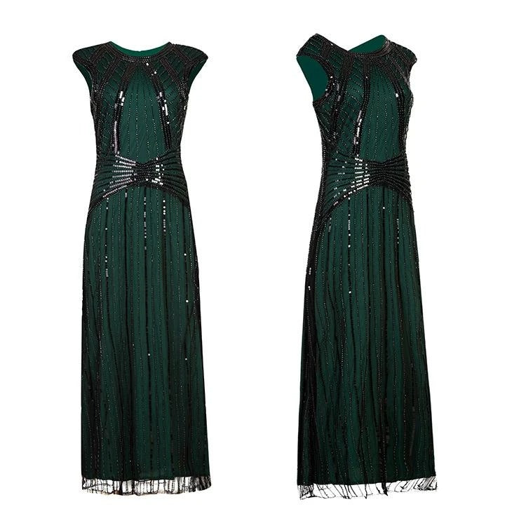 Robe Gatsby verte longue – Image 3