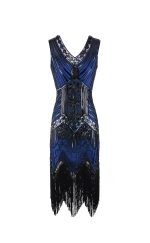 Robe Gatsby Mariage Bleue Années Folles