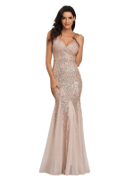 Robe Gatsby Mariage Champagne Rétro Chic