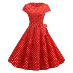 Robe Guinguette Rouge Vintage