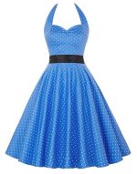 Robe Guinguette Bleu Ciel Champêtre