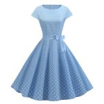 Robe Guinguette Bleue Vintage