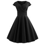 Robe Guinguette Chic Unie | vintage-dressing