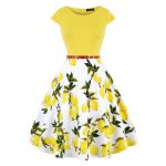 Robe Guinguette Jaune Citron | Vintage-Dressing