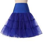 Robe Guinguette Jupon Bleu Royal | Vintage-Dressing