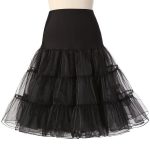 Robe Guinguette Jupon Noir | Vintage-Dressing