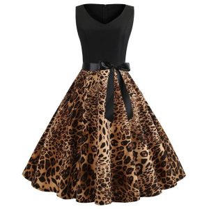 Robe Guinguette Léopard | Vintage-Dressing