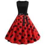 Robe Guinguette Noire et Rouge à Carreaux | Vintage-Dressing