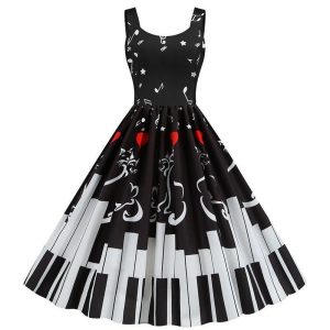 Robe Guinguette Piano | Vintage-Dressing