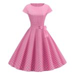 Robe Guinguette Rose Vintage