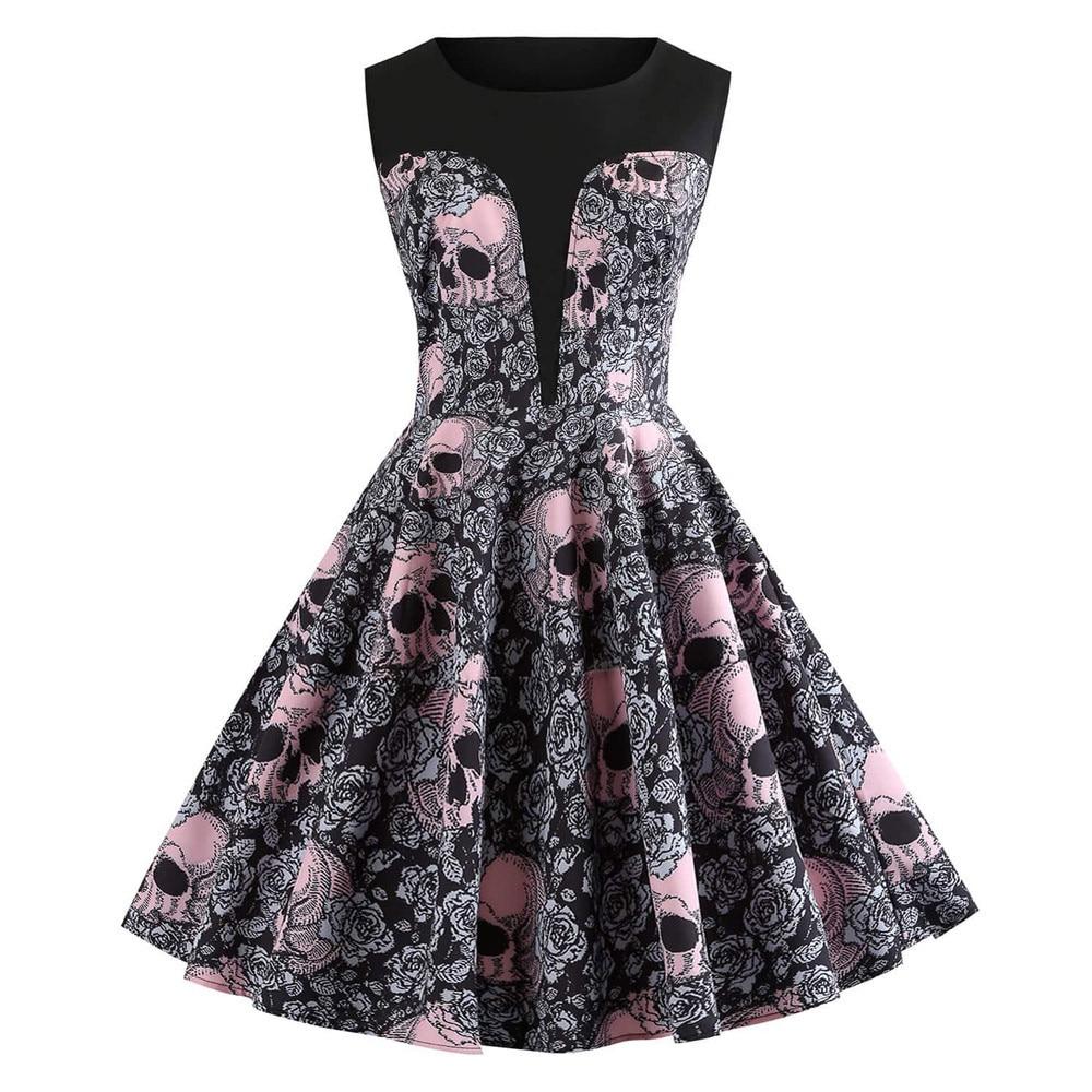Robe Guinguette Skull | Vintage-Dressing