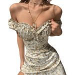 Robe longue fleurie bohème, devant
