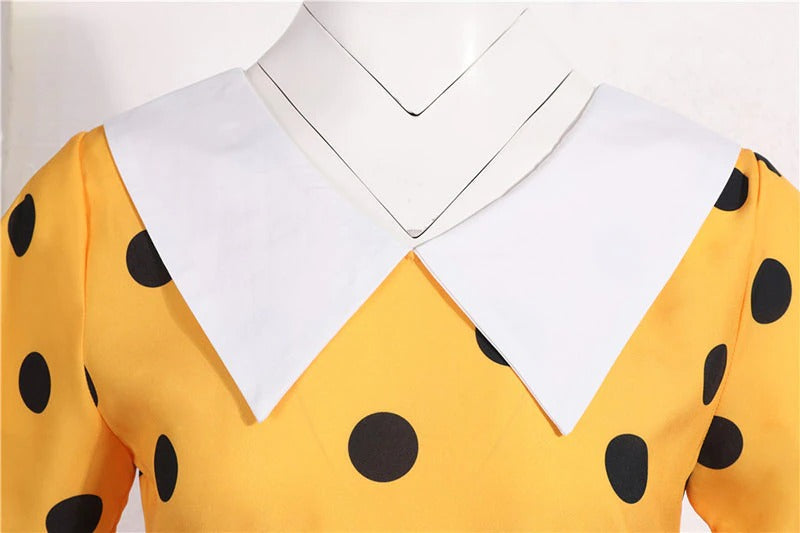 Robe Pin-Up style Rockabilly jaune – Image 4