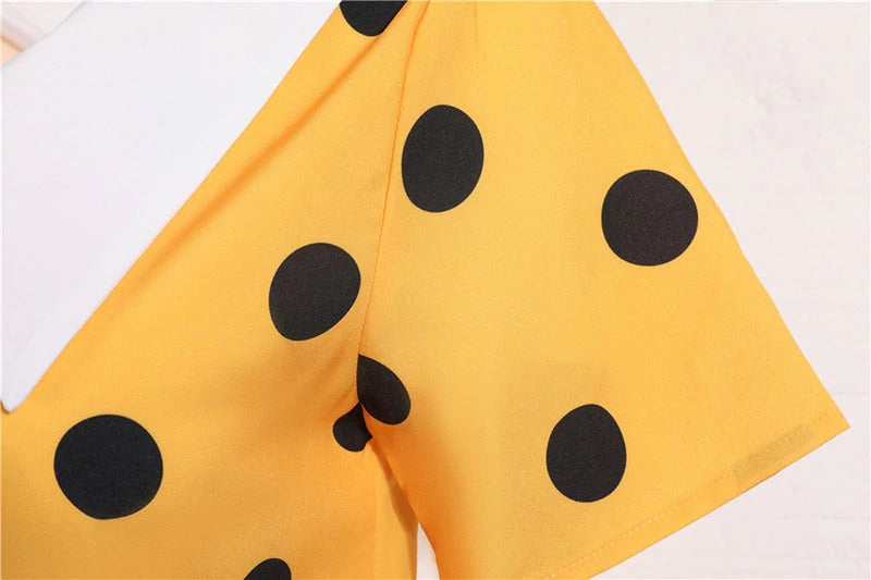 Robe Pin-Up style Rockabilly jaune – Image 5