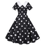 Robe Pin Up Noire Rockabilly