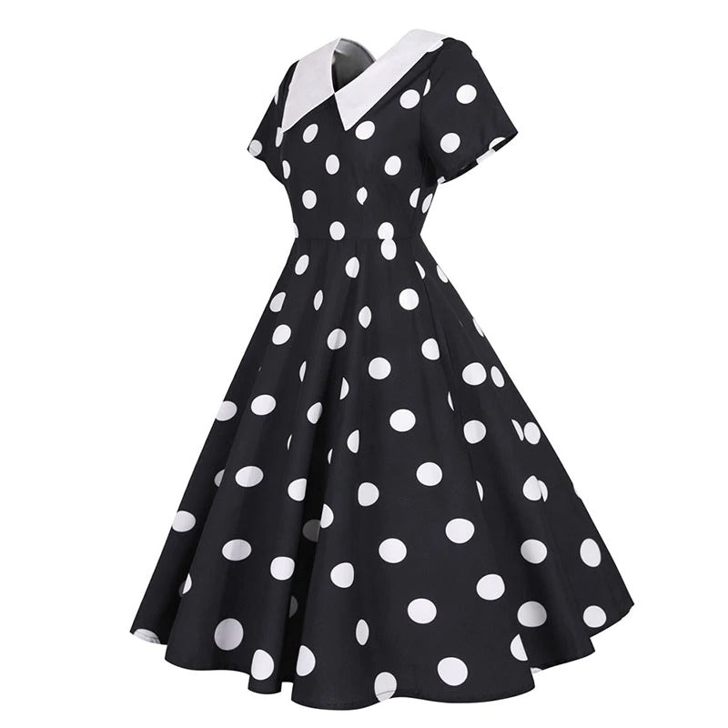 Robe Pin-Up style Rockabilly en noir – Image 2