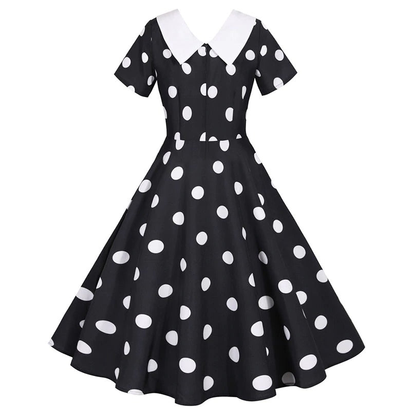 Robe Pin-Up style Rockabilly en noir – Image 3