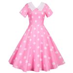Robe Pin-Up Rockabilly Rose Année 50
