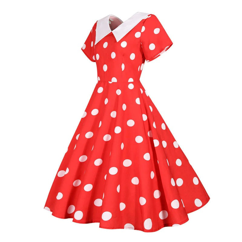 Robe Pin-Up Rockabilly rouge – Image 2