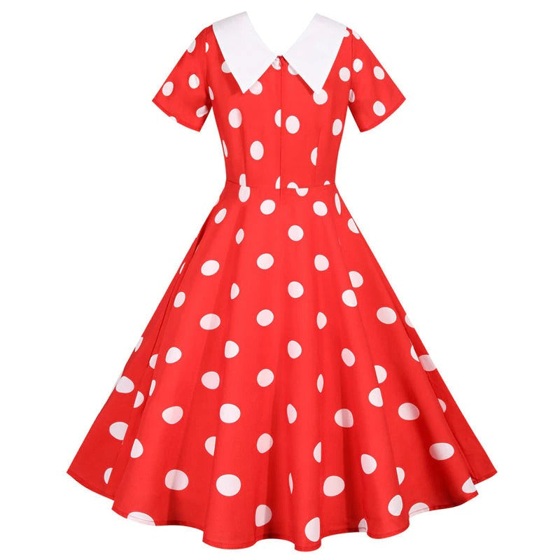 Robe Pin-Up Rockabilly rouge – Image 3