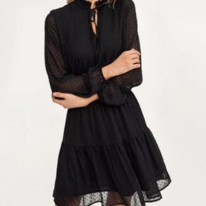 Robe Pin-Up Transparente Noire