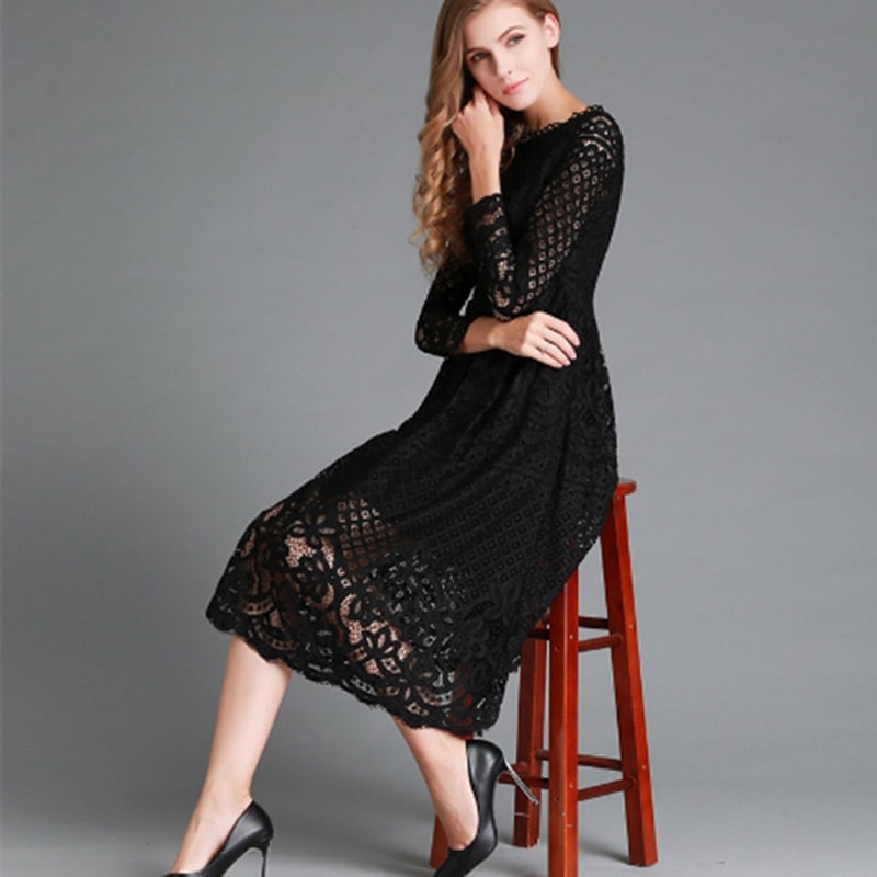 Robe Vintage - Dentelle des années 70 – Image 7