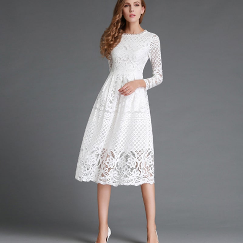 Robe Vintage - Dentelle des années 70 – Image 4