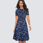 Robe Vintage Carreaux Bleus | Vintage-Dressing
