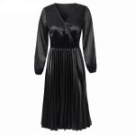 Robe Vintage Longue Années 70 Rétro Noir
