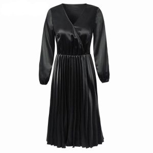 Robe Vintage Longue Années 70 Rétro Noir
