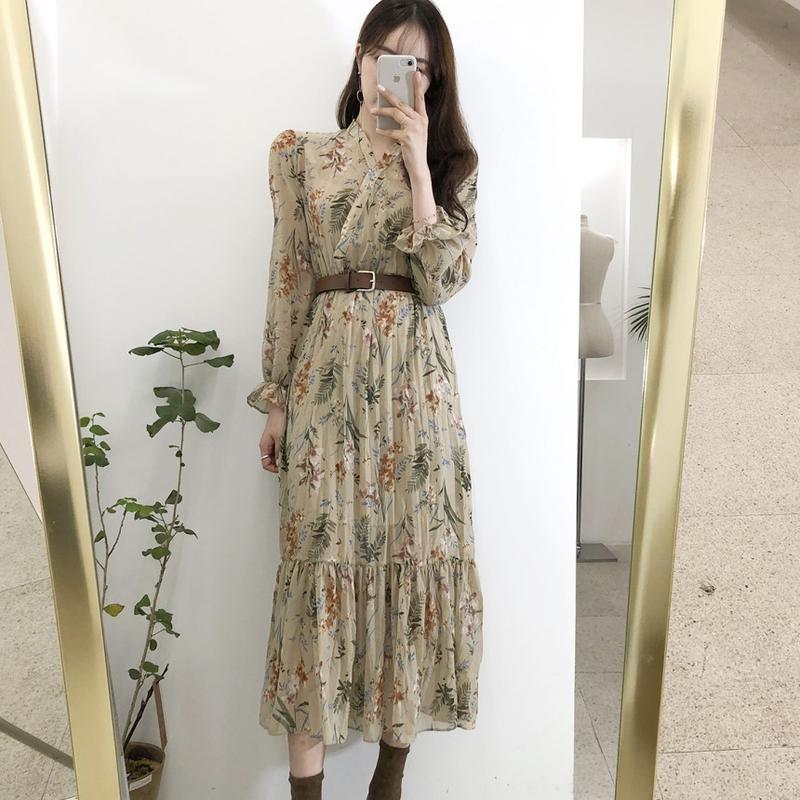 Robe Vintage en mousseline soyeuse à fleurs – Image 4
