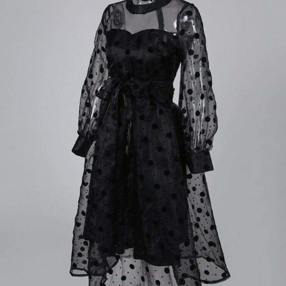 Robe vintage soirée en dentelle – Image 3