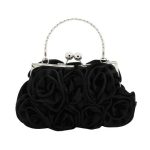 Sac à Main Vintage Roses Noir Année 20 Vintage-Dressing